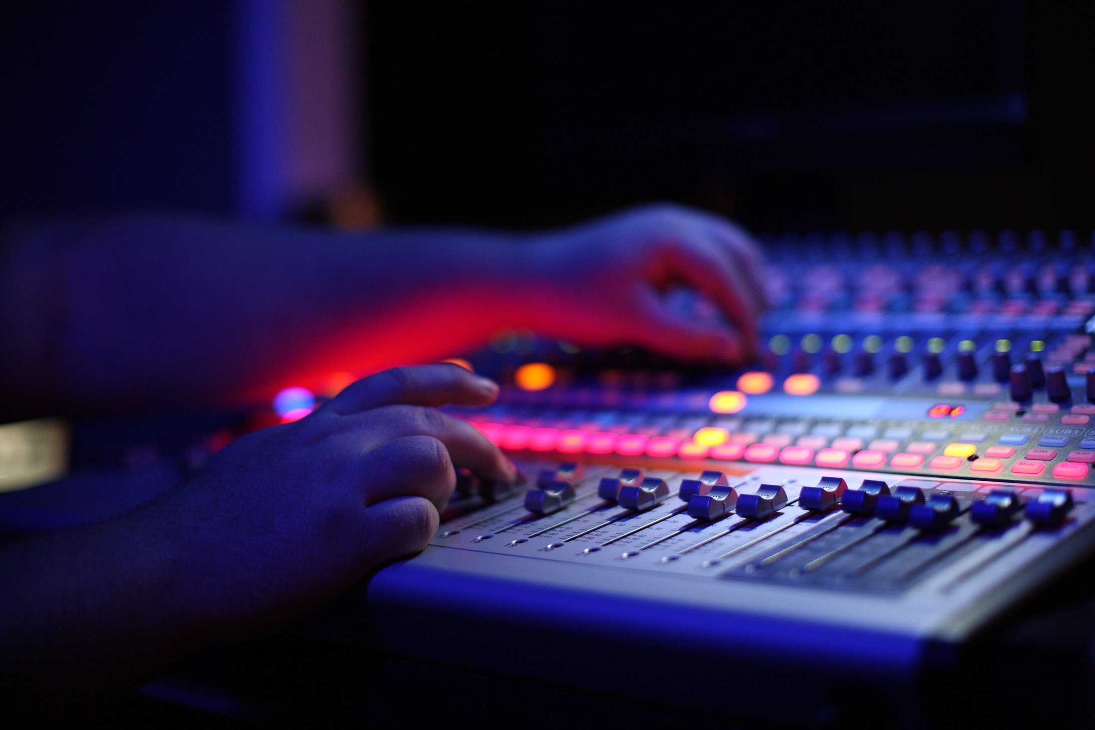 Studio Music Mixing Board